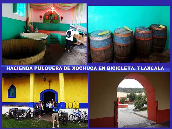 Tinacales, barriles de pulque y degustación, Hacienda Xochuca Estado de Tlaxcala