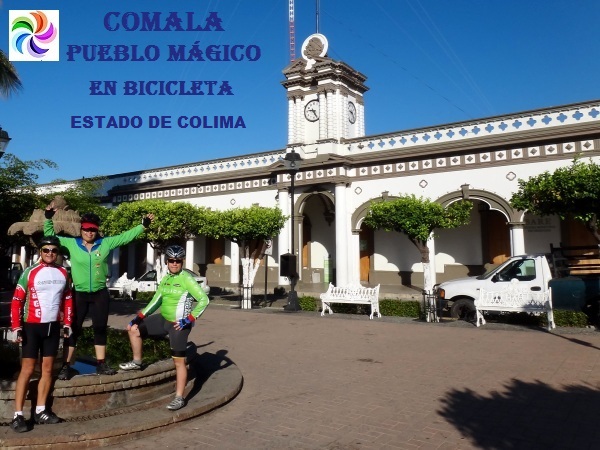 Comala Pueblo Mágico en bicicleta, Estado de Colima. 
