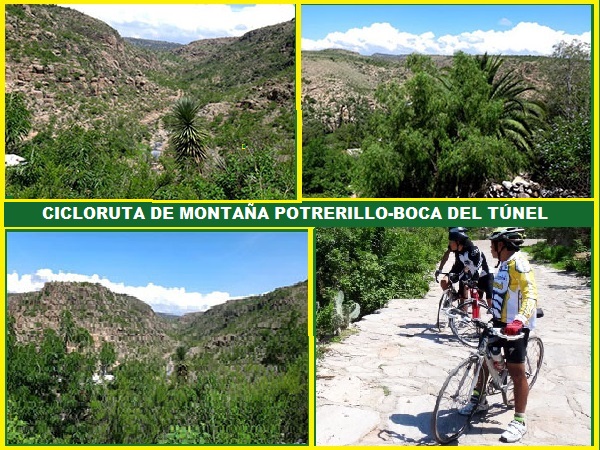 Cicloturismo en zona Montañosa de Potrerillo, ruta Rincón de Romos-Boca del Tünel Estado de Aguascalientes