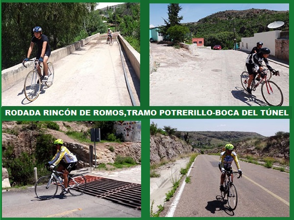 Travesía ciclista en Potrerillo, rumbo a Boca del Túnel Estado de Aguascalientes