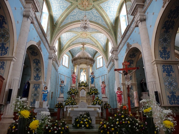 Altar mayor de la Parroquia de Ntra. Señora de Belén, Real de Asientos Ags.