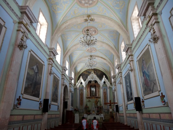 Interior del Santuario de Guadalupe, Real de Asientos Ags.