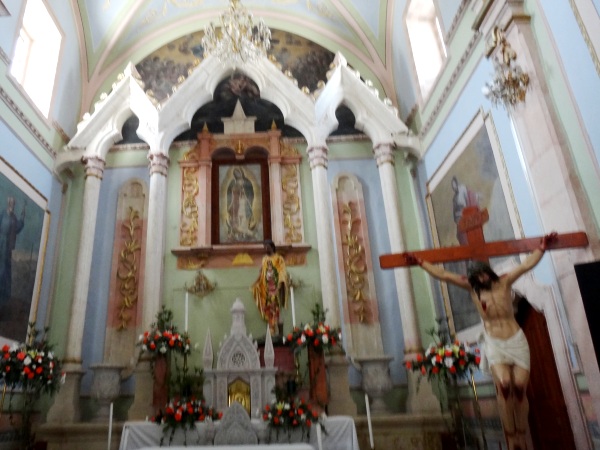 Altar mayor del Santuario de Guadalupe, Real de Asientos Ags.