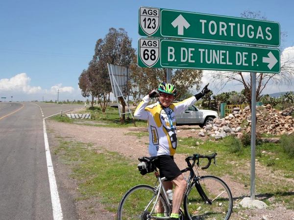 Entronque tramo cicloturista a Boca del Túnel, ruta Rincón de Romos a San José de Gracia Pueblo Mágico, Estado de Aguascalientes