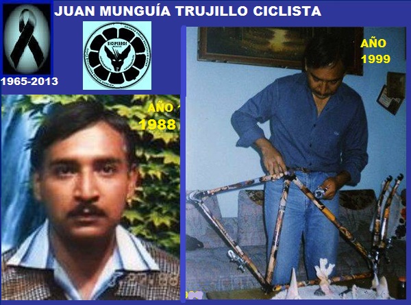 Juan Munguía Trujillo 1965-2013, ciclista del Grupo Biciperros CDMX