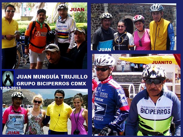 Rodadas con Juan Munguía Trujillo 1965-2013. Grupo Biciperros año 2010