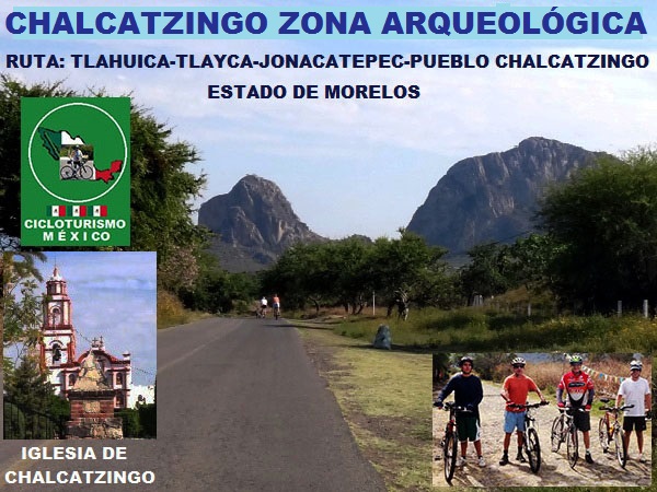 Cicloturismo a la Zona Arqueológica de Chalcatzingo, ruta Tlahuica-Tlayca-Jonacatepc, Estado de Morelos, México