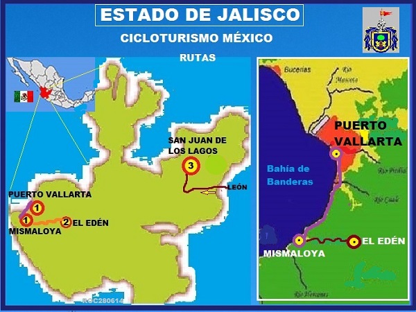Cicloturismo México, rutas en el Estado de Jalisco