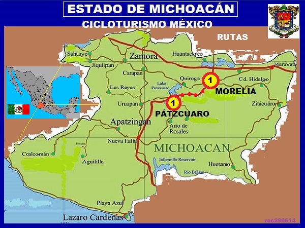 Cicloturismo México, rutas en el Estado de MIchoacán