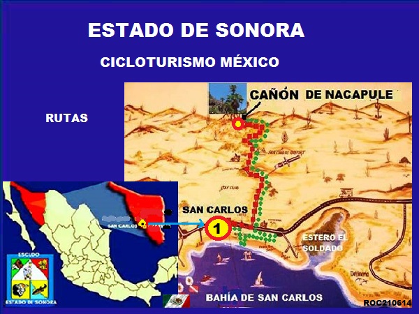 Cicloturismo México, rutas en el Estado de Sonora