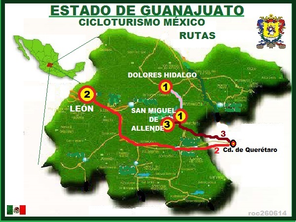 Cicloturismo México, rutas en el Estado de Guanajuato
