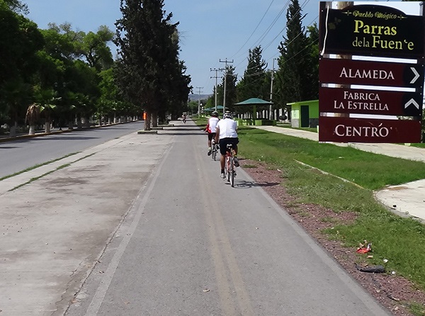 Ruta en bicicleta a Parras Pueblo Mágico Estado de Coahuila 