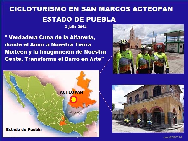 Cicloturismo en San Marcos Acteopan Puebla