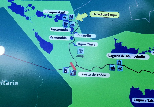 Ubicación y localización de las diversas Lagunas de Montebello Chiapas