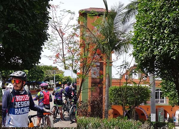 Ciclistas en Jantetelco Estado de Morelos, ruta Zacualpan. Grupo FitFat Bikers 