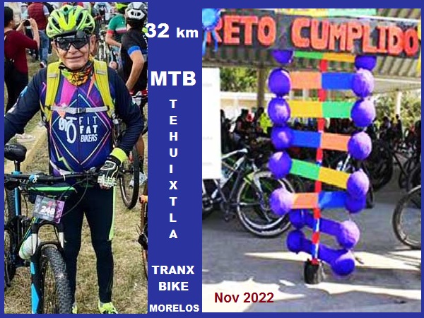 FitFat Bikers cumpliendo el 4to. Reto MTB Tehuixtla Estado de Morelos. Tranx Bike
