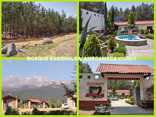 Instalaciones del Parque Ecoturístico Bosque Esmeralda, Amecameca EdoMex. Grupo FitFat Bikers