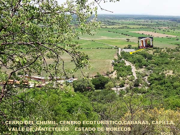 Vista de las intalaciones del Cerro el Chumil, capilla y valle de Jantetelco Estado de Morelos. FitFat Bikers Jonacatepec Morelos