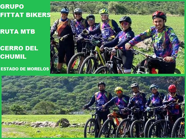 FitFat Bikers participantes en la rodada MTB del 3er. Aniversario Los Rueda Solos. Estado de Morelos 2023