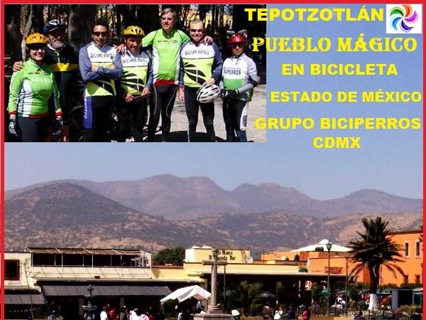 Tepotzotlán Pueblo Mágico en Bicicleta, Estado de México. Grupo Biciperros CDMX