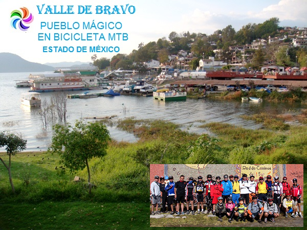 Valle de Bravo Pueblo Mágico en bicicleta MTB, Estado de México