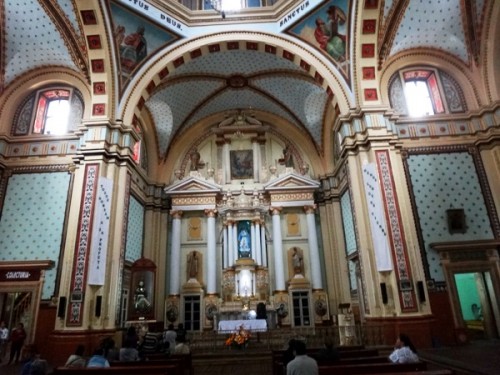 Interior de la Parroquía de la Purísima Concepción. Real de Catorce SLP