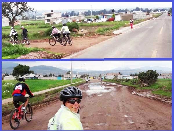 Cicloturismo MTB en los límites del Pueblo de Tlaxco, Estado de Tlaxcala