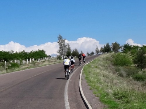 Cicloturismo ruta Rincón de Romos-Ejido Morelos rumbo a Boca del Túnel Estado de Aguascalientes