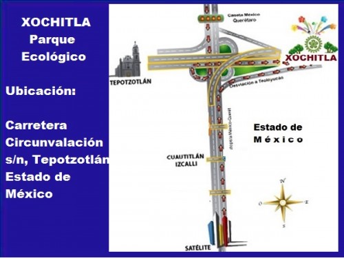 Xochitla Parque Ecoturistico, ubicación. Estado de México