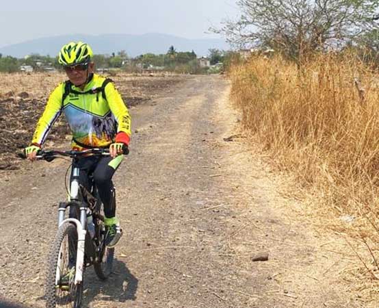 Ciclismo MTB tramo Laguna Coyehuacan-Atlántida--Tenango Estado de Morelos. Grupo FitFat Bikers