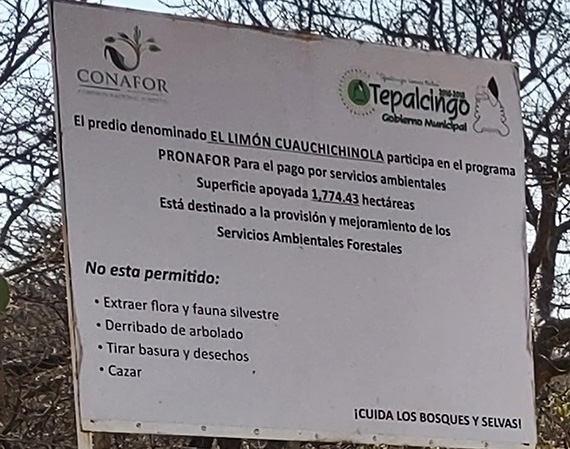 Información del Ejido El Limón de Cuachichinola. Ruta MTB. Tepalcingo Morelos