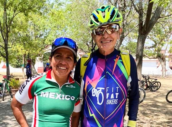 Ciclista MTB FitFat con Belem Guerrero Méndez, medallista olímpica 2004. Zacualpan de Amilpas, Estado de Morelos